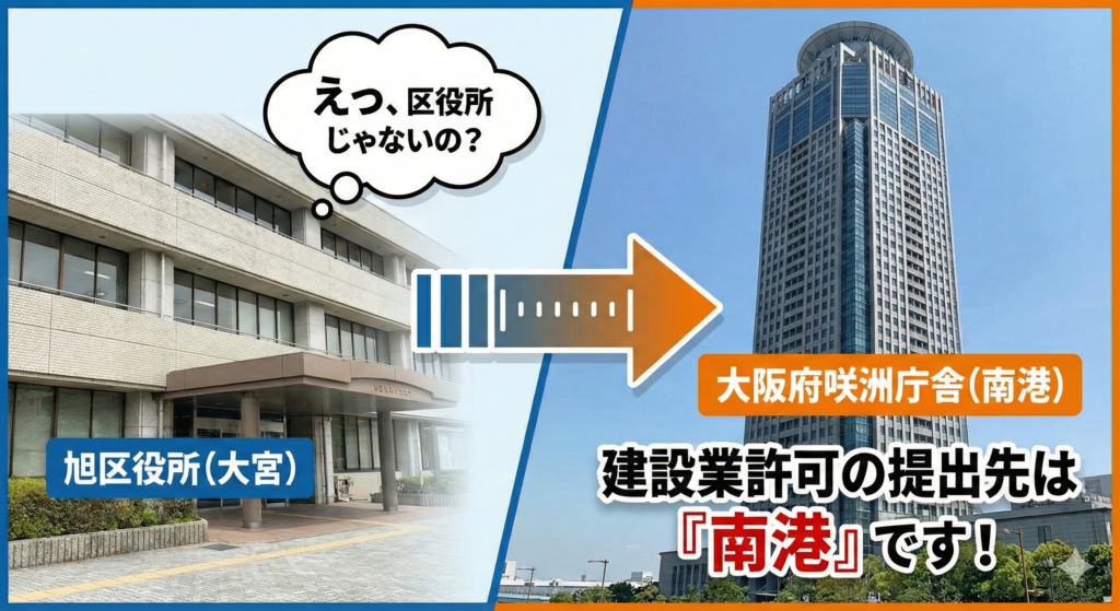 【旭区・森小路】建設業許可の申請窓口はどこ？役所の手続きを地元行政書士が解説