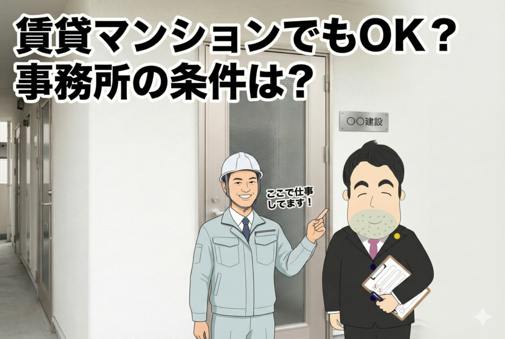 自宅兼事務所でも建設業許可は降りる？事務所要件を解説