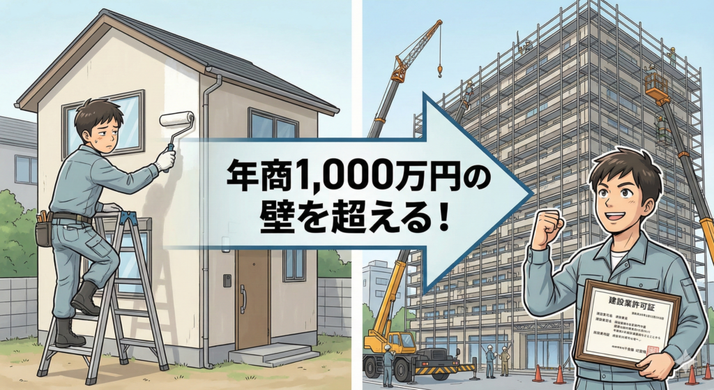塗装業で独立！大阪の一人親方が建設業許可を取得するタイミングは年商いくら？