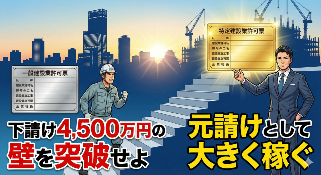特定建設業許可とは？大阪の小規模事業者が一般から特定へランクアップする条件
