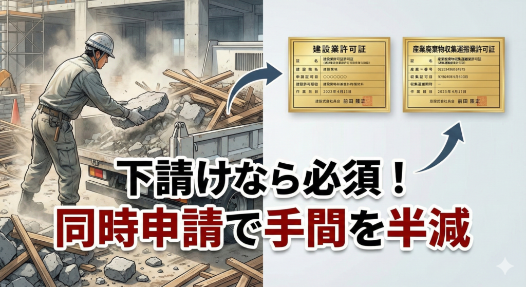大阪の産業廃棄物収集運搬業許可。建設業許可とセットで取るべき業種は？