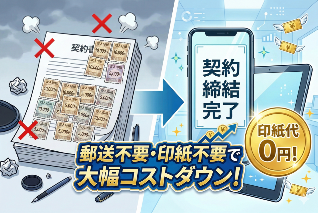 電子契約で印紙税ゼロ。クラウドサインなどを大阪の建設工事請負契約に導入する手順