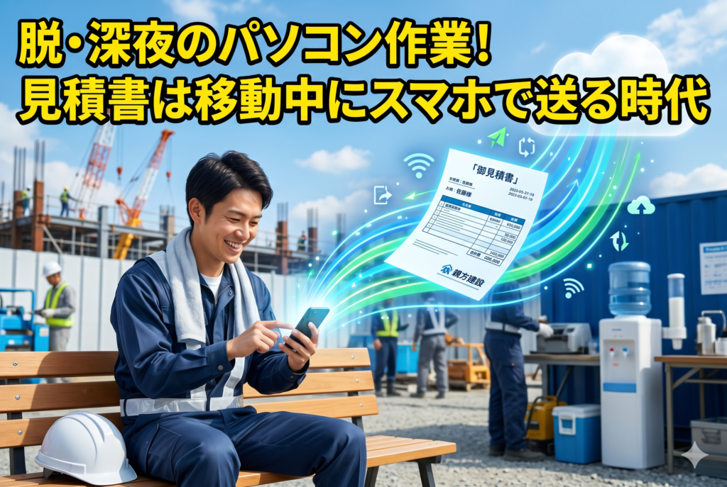 見積書作成をスマホで完結。移動中に送信できる「Misoca」「freee」連携テクニック