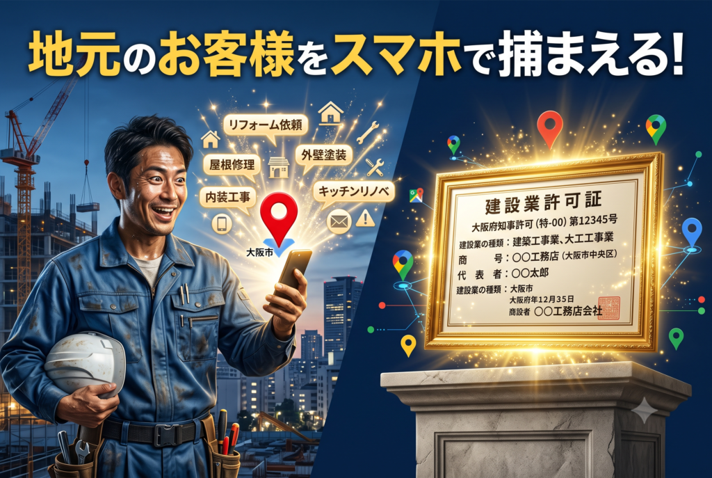 Googleマップで集客？「MEO対策」で大阪市旭区のリフォーム客を捕まえる方法