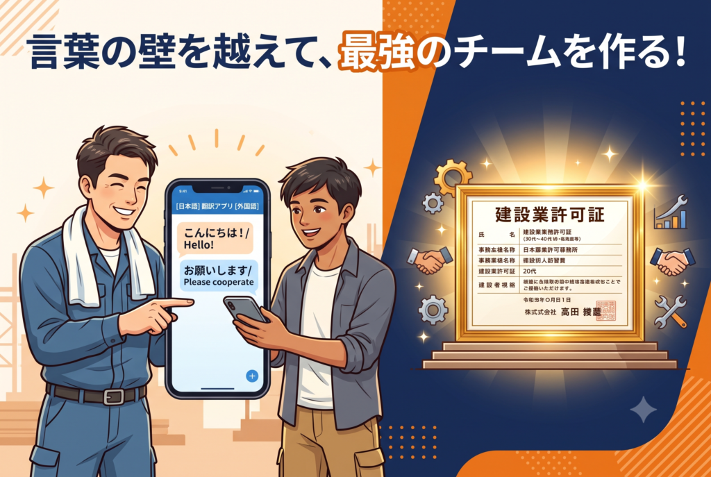 外国人実習生との会話をAI翻訳！「T-4OO」などで大阪の現場の安全を守るコミュニケーション