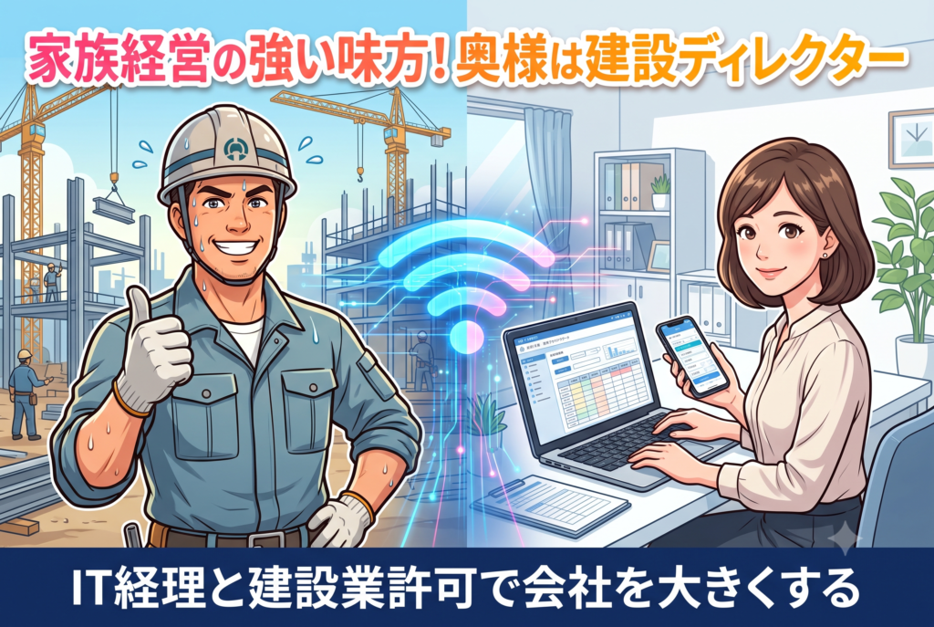 建設業の妻（建設ディレクター）の役割。大阪の家族経営を支える奥様の経理・総務術
