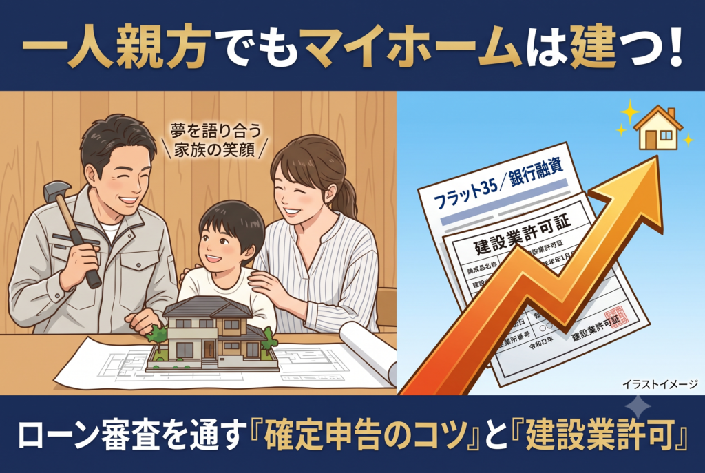 一人親方の住宅ローン。大阪の銀行でフラット35やプロパー融資を通すコツ