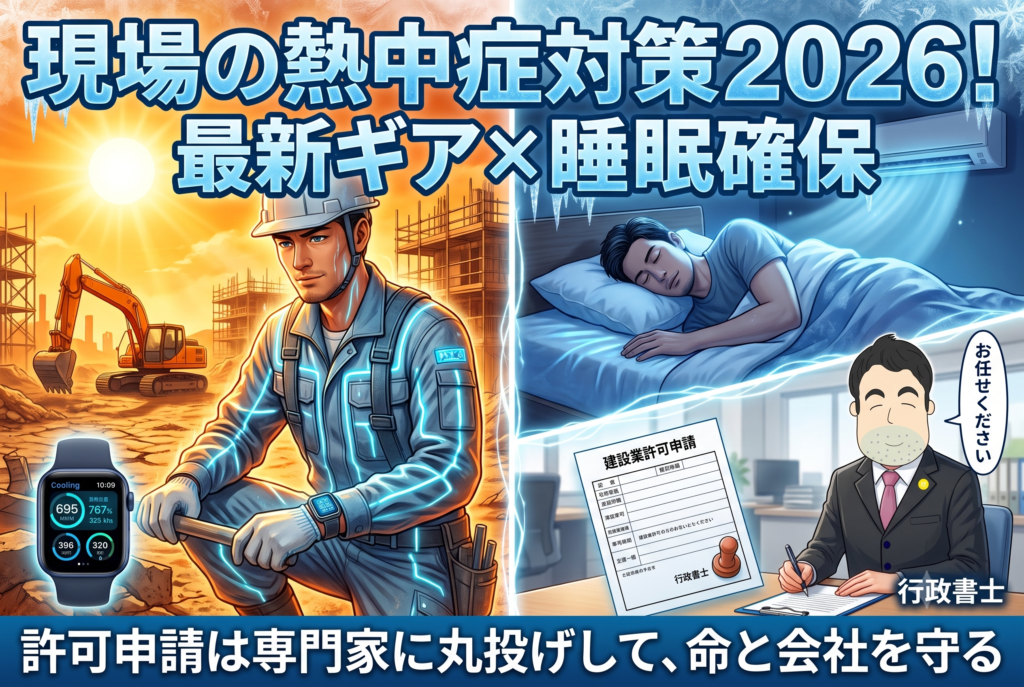 現場の熱中症対策グッズ2026。大阪の猛暑を乗り切るファン付きウェアと最新ギア