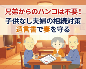 夫の兄弟との遺産分割協議が苦痛…？子供なし夫婦の相続トラブルを100%防ぐ方法