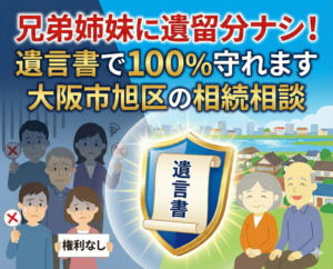 大阪市旭区の行政書士が解説！兄弟姉妹には「遺留分」がないって本当？