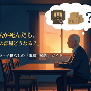 私が死んだら、この部屋どうなる？