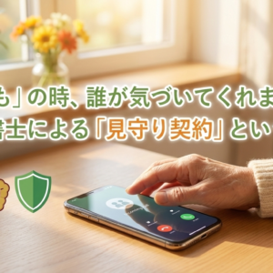 「孤独死」が不安な方へ。行政書士が見守る老後の安心サポート