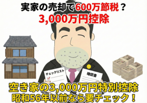 【最大600万円の節税】相続空き家の「3000万円特別控除」適用のための要件チェック