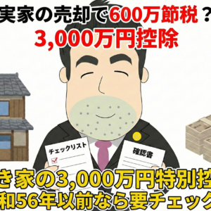 【最大600万円の節税】相続空き家の「3000万円特別控除」適用のための要件チェック