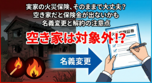 相続した実家の「火災保険」はどうなる？空き家リスクと解約・名義変更の注意点