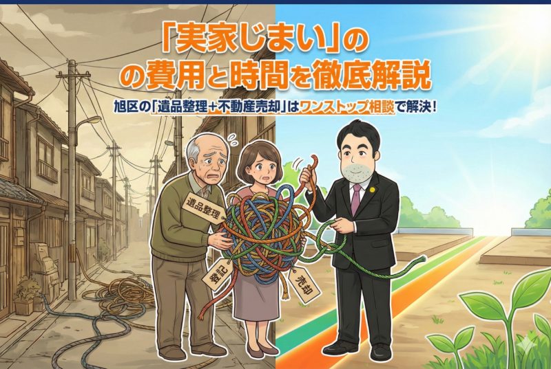 実家じまいにかかる費用と時間は？旭区の「遺品整理＋不動産売却」ワンストップ相談