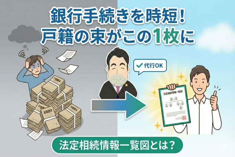 旭区の行政書士が代行。面倒な「法定相続情報一覧図」の作成と活用法｜銀行手続きを劇的に時短！