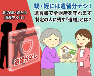 甥・姪には遺留分がない！遺言書さえあれば「全財産」を特定の相手に残せます