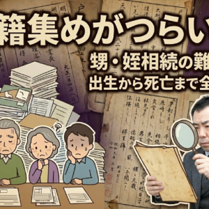 大量の戸籍謄本が必要に…。甥・姪が相続する場合の「相続人調査」の難易度と解決策