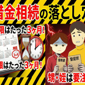 借金も相続してしまう？甥・姪が知っておくべき「相続放棄」の期限と手続き