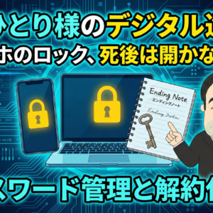 デジタル遺品はどうする？おひとり様のスマホ・PCパスワード管理と死後の解約