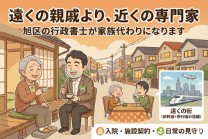 遠方の親戚より近くの専門家。旭区の行政書士が「家族代わり」になる時｜地域密着のサポート
