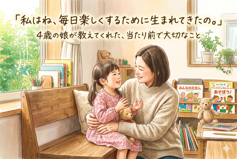 4歳の娘が教えてくれた、当たり前で大切なこと。こども基本法が目指す社会とは?