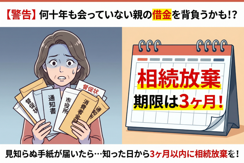 離婚して何十年も会っていない親が死亡。子どもに相続権はある？借金のリスクと相続放棄