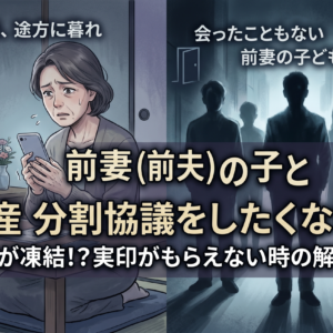 前妻（前夫）の子と遺産分割協議をしたくない！後妻が夫の死後に直面する相続トラブル