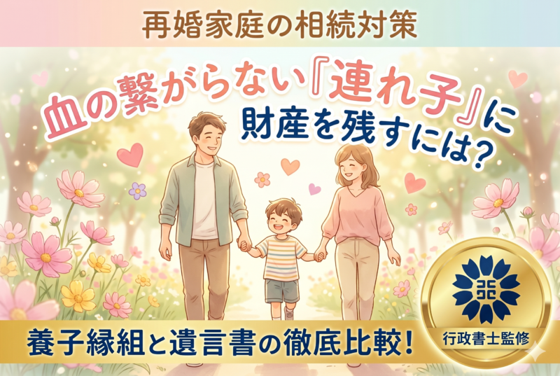 血の繋がらない「連れ子」に財産を相続させるには？養子縁組と遺言書のメリット・デメリット