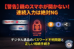 スマホのパスワードが分からない！親の「デジタル遺品」相続手続きと解除の注意点
