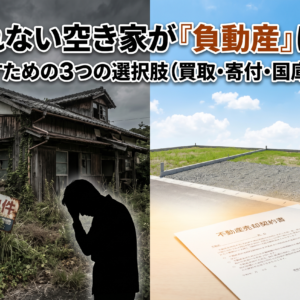 相続した不動産が「負動産」に？売れない・住まない空き家を手放すための3つの選択肢