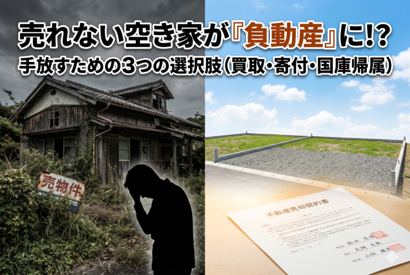 相続した不動産が「負動産」に？売れない・住まない空き家を手放すための3つの選択肢