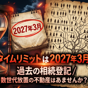 期限は2027年3月！過去の相続で名義変更していない不動産の遺産分割協議の進め方