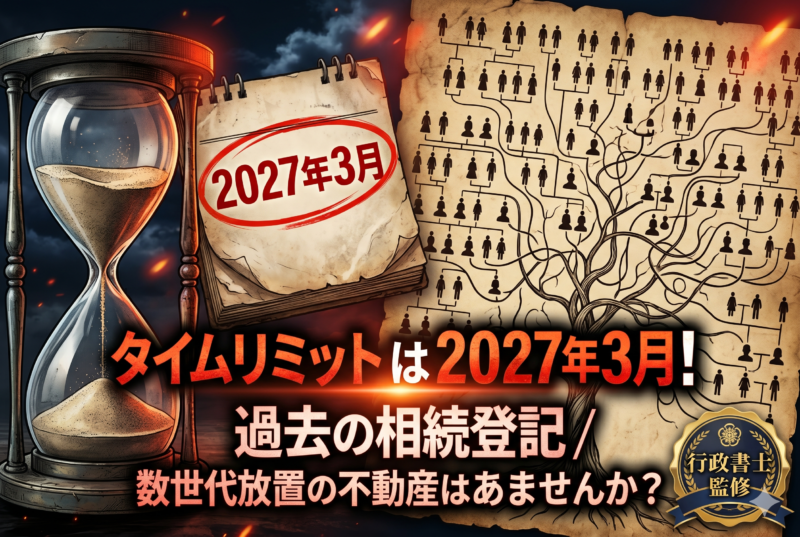 期限は2027年3月！過去の相続で名義変更していない不動産の遺産分割協議の進め方