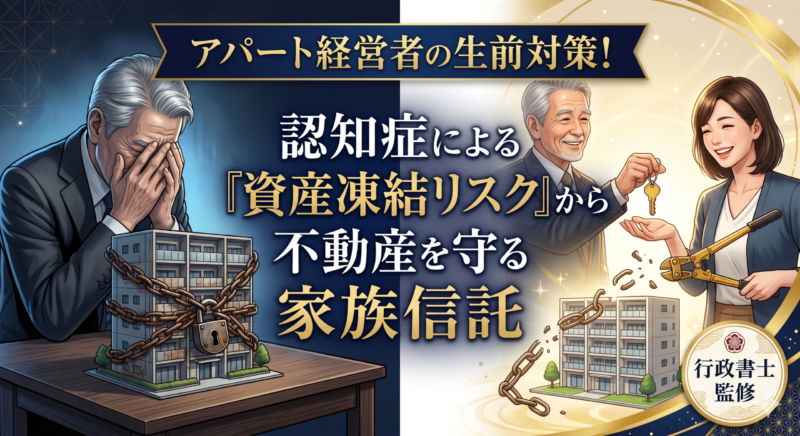 アパート経営者・不動産オーナーの生前対策!認知症による「資産凍結」を防ぐ民事信託