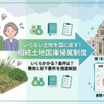 【行政書士が解説】いらない土地を国に返す「相続土地国庫帰属制度」の条件と費用