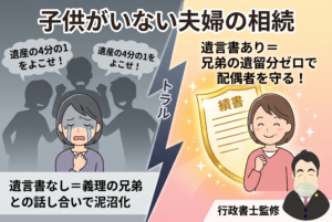 子供がいない夫婦の相続は誰のもの？配偶者を守るために絶対必要な「遺言書」の書き方