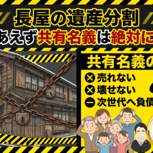 隣の家と繋がっている「テラスハウス（長屋）」の遺産分割。共有名義にするのが危険な理由