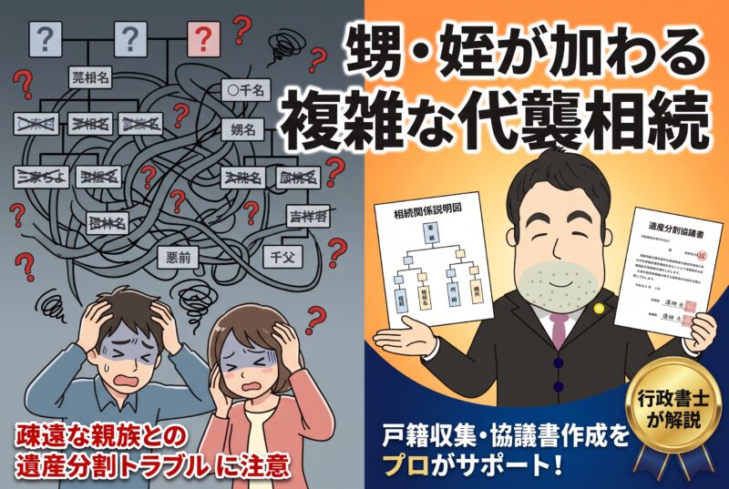 兄弟姉妹間での相続争いを防ぐ！甥・姪が代襲相続人になる場合の複雑な遺産分割協議