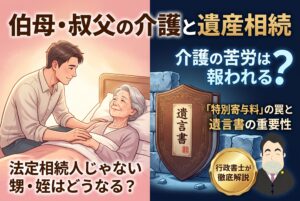 伯母・叔父の介護をしている甥・姪は遺産をもらえる？「特別寄与料」と遺言の重要性